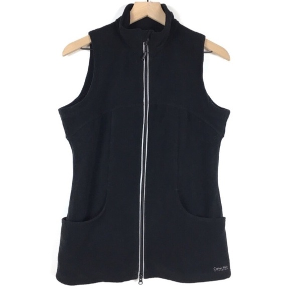 CALVIN KLEIN Vest Fleece Quick Dry Performance Sleeveless Full Zip Size Medium - Picture 9 of 9